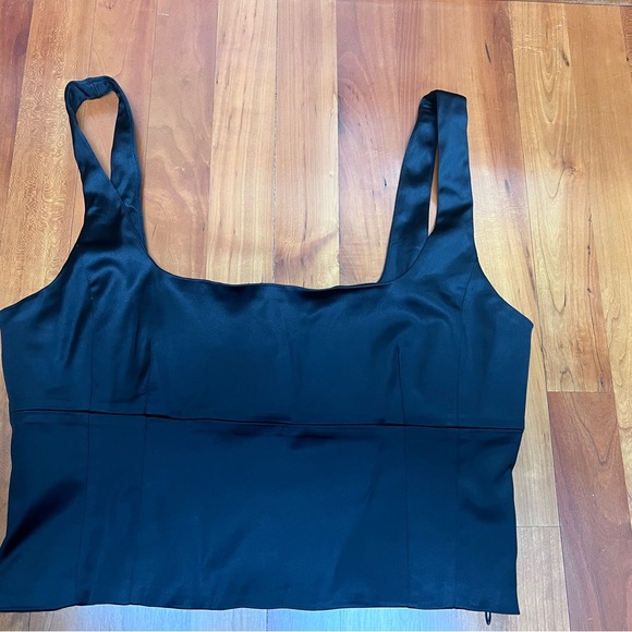 WILFRED Silk Satin Bustier Black - Picture 5 of 5